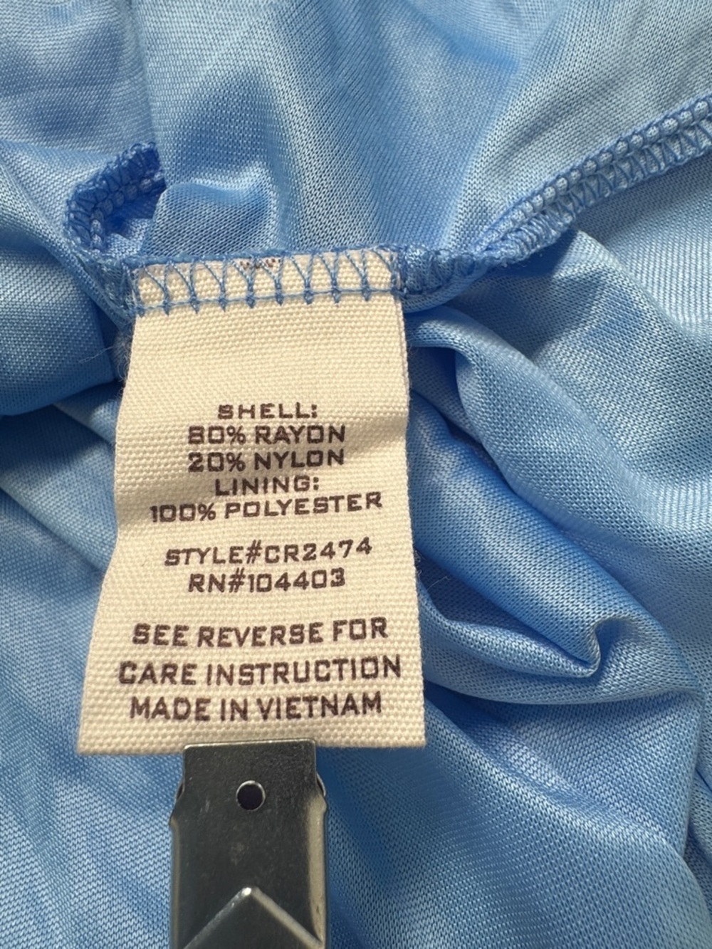 Blu Pepper Sky Blue Puff-Sleeve Mini Dress NWT - Picture 6 of 6